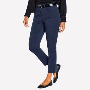 Banana Republic Isola Nights Blue Slim Straight Cropped Pants, Size 12, NWT